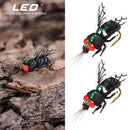 Crank Swimbaits Fly Trout Fishing Lures Bionic Bait Woolly Worm Brown Caddis