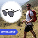 Fashion Oval Sunglasses for Women UV Protection Travel Beach Eyewear Black