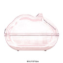 Hamster Bathtub Sand House Small Animal Bath Transparent Container Box (M) Newly
