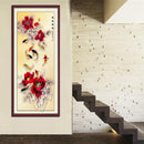 30*50cm DIY Diamond Embroidery Fish Diamond Painting Cross Stitch Chinese M
