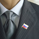 Russia Flag Symbol Souvenir Clothes Drop Oil Metal Pin