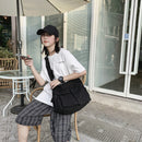 Women Simple Fashion Solid Color Handbag Female Large Autumn Travel Handbags