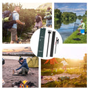 Double Shepherd Hooks Adjustable Folding Hanger for Solar Lights (Black)