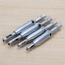 4 pcs HSS Self Centering Hinge Drill Bits Set Door Cabinet Newly