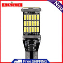 T15 W16W LED Car Reverse Turn Signal Light Bulb 4014 45SMD Bulb (White)