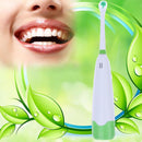 Rotating Anti Slip Waterproof Electric Toothbrush with 2 Brush Heads Green Newly