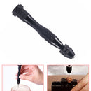 Manual Twist Drill Bit Set+Mini Hand Drill with Keyless Chuck for 0.3-3.4mm