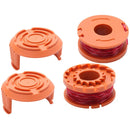 Fittings Worx Replacement Spools Spool Cap with Worx WA0010 Trimmer Line