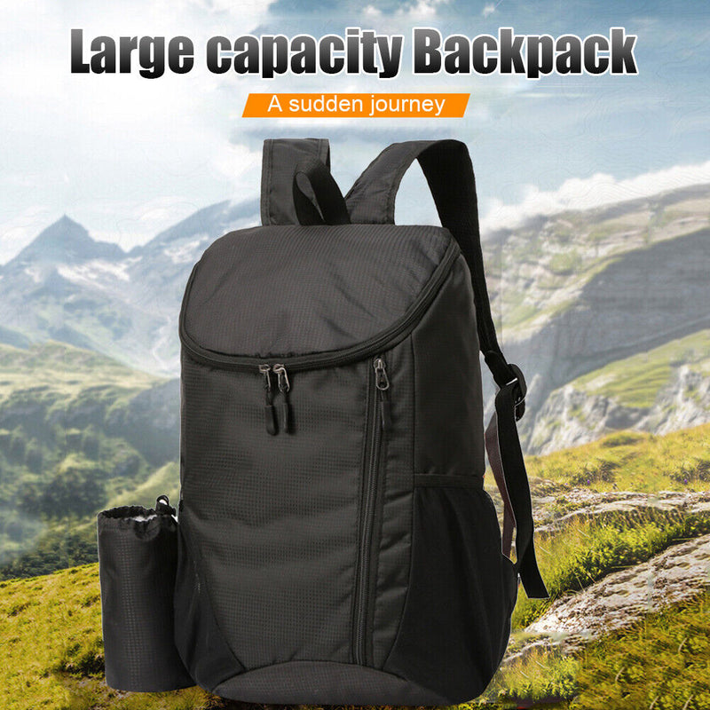 #A Nylon Large Capacity Foldable Backpack for Outdoor Climbing Travel Sports Hik