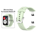 Silicone Bands+Buckle Watchband Replace for Huawei Watch Fit Strap (Green) Newly