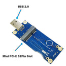 Desktop Computer Mini PCI-E to USB Adapter Card+SIM Slot 6/8pin Expansion Card