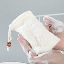 1XSoap Exfoliating Bags Nylon Foaming Net Soap Saver Pouch Bag Drawstring E7Z0