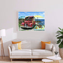 5D DIY Diamond Painting Full Round Drill Beach Car Decor Rhinestone Art Crafts