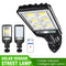 LED Solar Wall Light Outdoor Motion Sensor Lamp Garden Remote Lamp (72COB)
