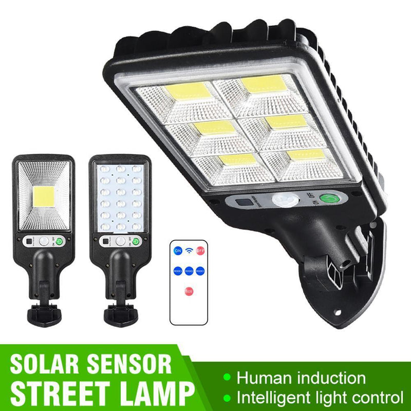 LED Solar Wall Light Outdoor Motion Sensor Lamp Garden Remote Lamp (72COB)