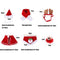 Winter Funny Santa Claus Cat/Dog Cape Scarf Pet Christmas Costumes Hat Antler