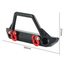 For 1/24 Axial SCX24 RC Crawler Jeep Wrangler Front Bumper with 2pcs LED Lights
