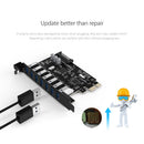 ORICO USB3.0 PCI-E 1X Extender PCIE Riser Adapter Card SATA 15 Pin Power Cable