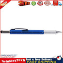 Ballpoint Pen Screwdriver Ruler Spirit Level Multifunction Pen(Blue) Newly