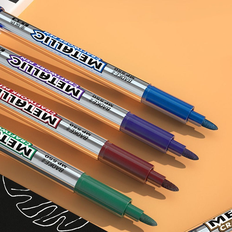 Waterproof Hand Painted DIY Album Fade-proof Marker Pen Metallic Pen Craftwork