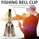 Fishing Bite Alarms Clip Fishing Rod Bells Rod Clamp Tip Clip Metal Bells Ring
