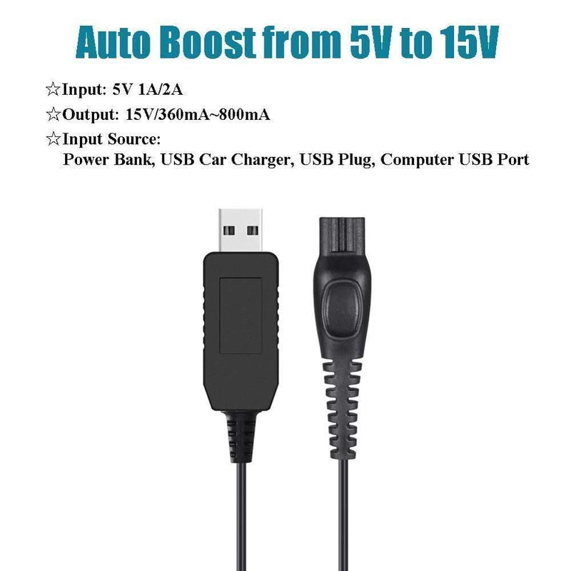 Power Cord for Philip HQ850 for Philip One Blade Shaver Charger Razor Charger