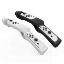 Gun Shape Handgrip Sense Joystick for NS/NS OLED Game Controller (White)