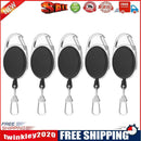 Fly Fishing Keyring Retractor Retractable Keychain Reel Badge Holder (5pcs)