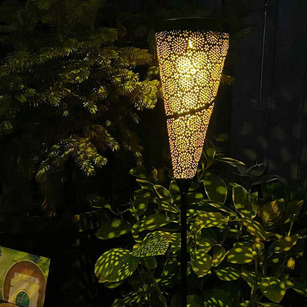 Solar Powered LED Garden Lights Posts Waterproof Outdoor Yards Path Lightings