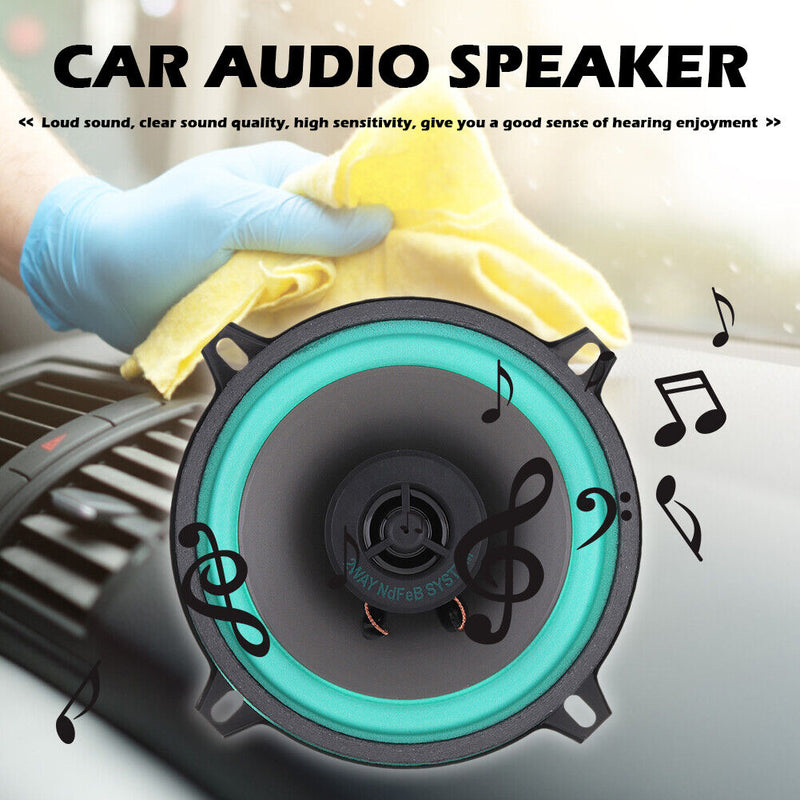 VO-502 5 inch 100W 2 Way Car Coaxial Speaker Auto Audio Music Loudspeaker