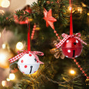 Christmas Jingle Bells Ornaments Xmas Tree Round Jingle Bell Party Supplies