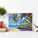 5D DIY Diamond Painting Kits Seaside House Full Square Drill Wall Decor Art S
