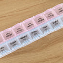 Weekly 7 Days Tablet Pill Box 2 Row 14 Grids Holder Medicine Storage Case
