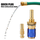 Water Cooled Gas Adapter Quick Connector for MIG TIG Welding Torch (Blue) Newly