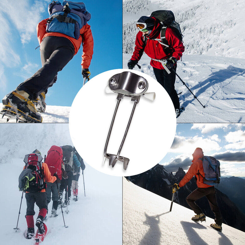 Ice Walking Claw Crampon Sticks Ice Snow Anti Brief Trekking Pole Accessories