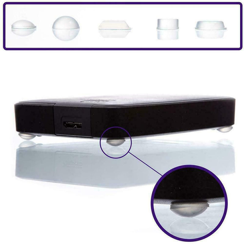 Self Adhesive Clear Silicone Gel Round Door Cabinet Pads Feet Bumper J3O7