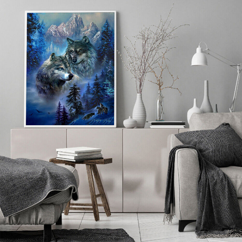 Canvas Paint By Numbers Wild Animals Oil Hand Painted Drawing Home Decorati