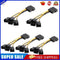 D-Port Computer CPU PC Case 3Pin Fan Cable 1 to 4 Ways Power Splitter (5pcs