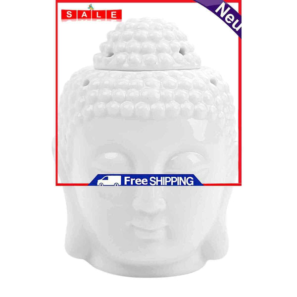 Buddha Head Essential Oil Burner, Aromatherapy Diffuser Tealight Candle Holders