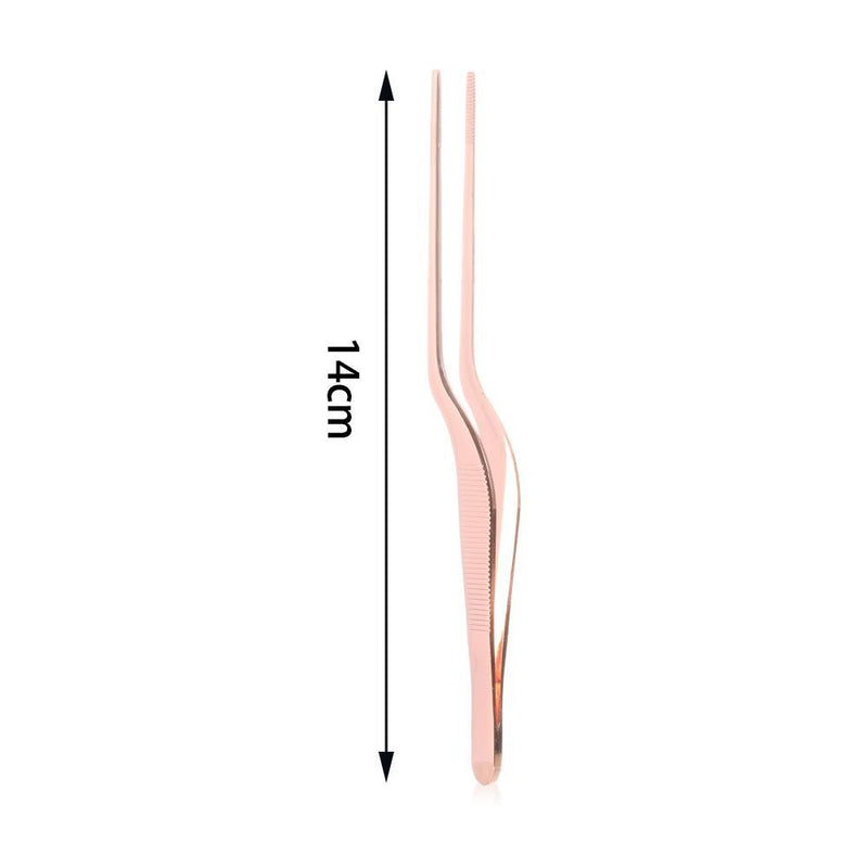 Presentation Plating Chef Barbecue Tongs BBQ Clip Food Tweezer Stainless Steel