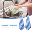 Water Ripples Clean Towel Coral Fleece Highly Absorbent Wipe Cloths (Blue) Newly