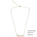 Unisex Customized Nameplate Chain Name Brianna Pendant Necklace Jewelry