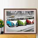 DIY Diamond Painting Kits Full Round Drill Beach Bus Mosaic Home Decoration