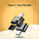 USB Type-C to TF Card Reader OTG Adapter for Mobile Phone Laptop (Black)