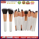 22pcs Makeup Brushes Kit Pro Eyeshadow Liner Lip Concealer Tool(White)