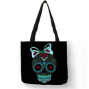 Dog Printed Shoulder Shopping Bag Casual Large Tote Handbag (40*40cm)