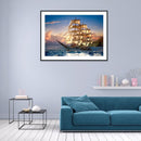5D DIY Full Drill Diamond Painting Sailboat Embroidery Craft Kit Home Wall De