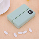 7 Grids Weekly Pill Box Magnet Lid Tablet Storage Box Pill Splitter (Green)