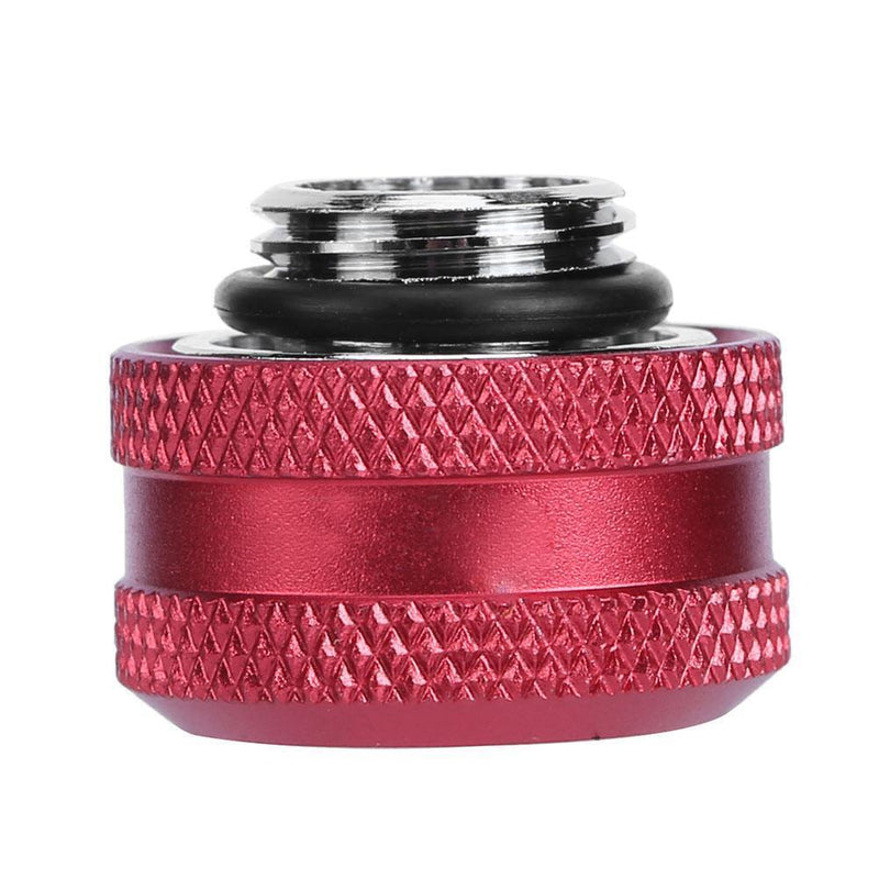 G1/4 Thread Rigid Tube 14mm Hard Tube Extender for PC Water Cooling(Red)