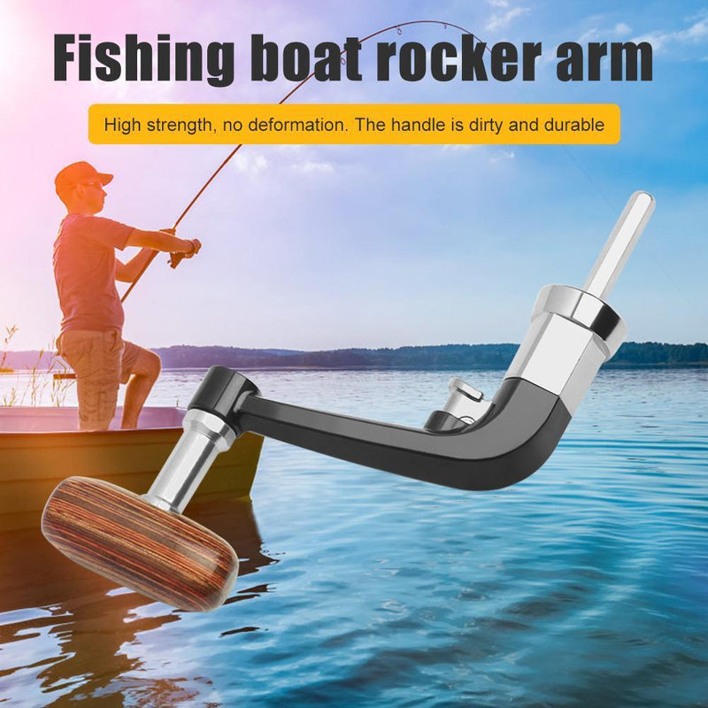 Wood Knob Metal Spinning Reel Handle Replacement for LINNHUE 5000-6000